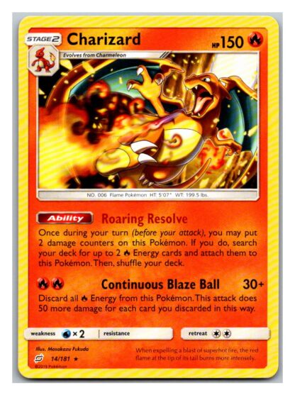 Charizard 14/181 Team Up (Rare) (Exc Condition)