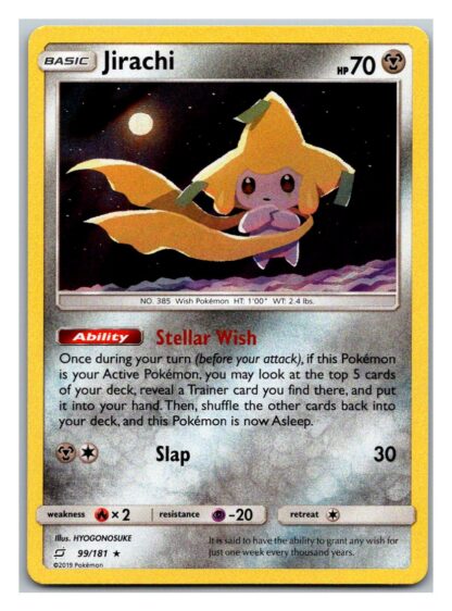 Jirachi 99/181 Team Up (Theme Deck Rare) (Exc Condition)