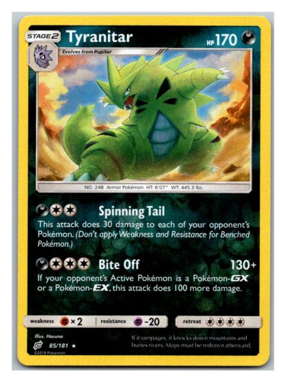 Tyranitar 85/181 Team Up (Reverse Holo) (Exc Condition)