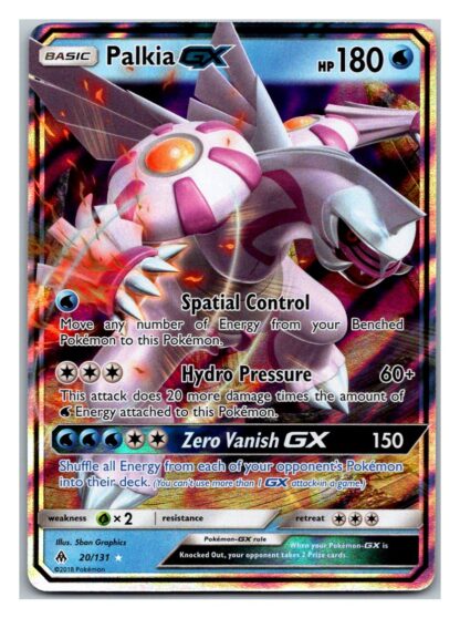 Palkia GX 20/131 Forbidden Light (Ultra Rare) (Exc Condition)
