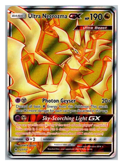 Ultra Necrozma GX 127/131 Forbidden Light (Ultra Rare) (Exc Condition)