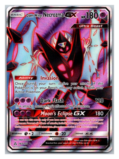 Dawn Wings Necrozma GX 143/156 Ultra Prism (Ultra Rare) (Exc Condition)