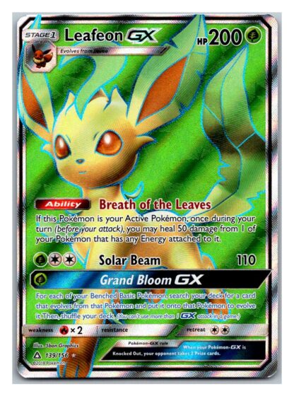 Leafeon GX 139/156 Ultra Prism (Ultra Rare) (Exc Condition)