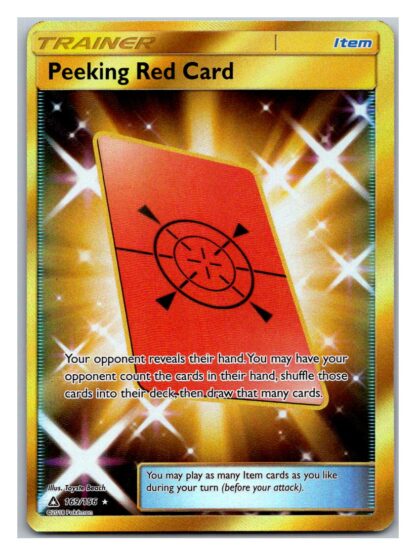 Peeking Red Card 169/156 Ultra Prism (Ultra Rare) (Exc Condition)