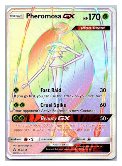 Pheromosa GX 158/156 Ultra Prism (Ultra Rare) (Exc Condition)