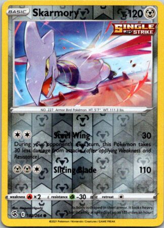 Skarmory 182/264 Fusion Strike (Reverse Holo) (NM-Exc Condition)