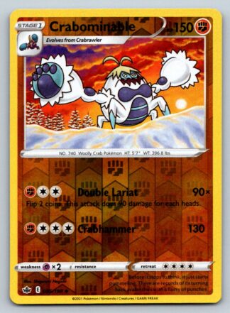 Crabominable 85/198 Chilling Reign (Reverse Holo) (NM-Exc Condition)