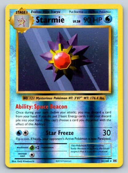 Starmie 31/108 Evolutions (Reverse Holo) (Exc Condition)
