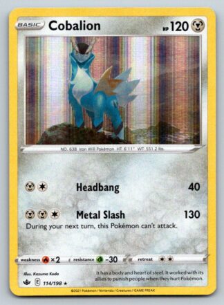 Cobalion 114/198 Chilling Reign (Holo) (NM-Exc Condition)
