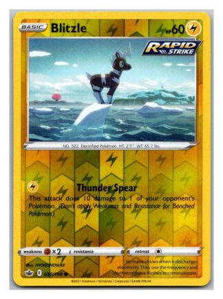 Blitzle 50/198 Chilling Reign (Reverse Holo) (NM-Exc Condition)