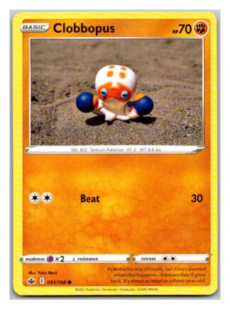 Clobbopus 91/198 Chilling Reign (Common) (NM-Exc Condition)