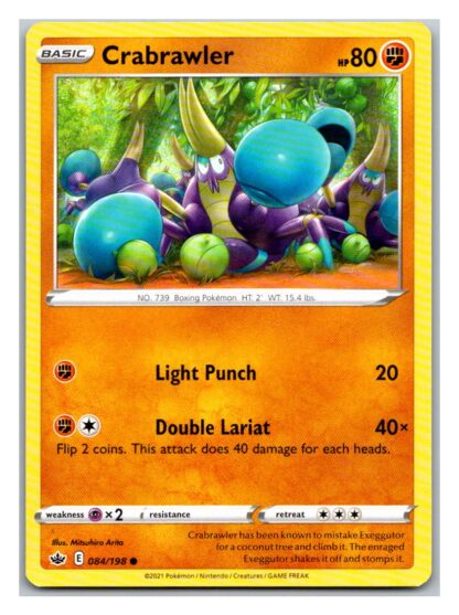 Crabrawler 84/198 Chilling Reign (Common) (NM-Exc Condition)