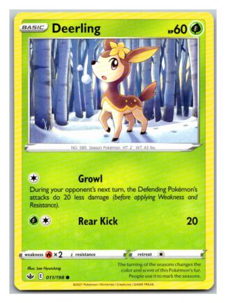 Deerling 11/198 Chilling Reign (Common) (NM-Exc Condition)