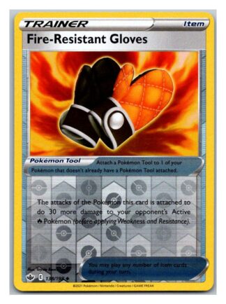 Fire-Resistant Gloves 138/198 Chilling Reign (Reverse Holo) (NM-Exc Condition)