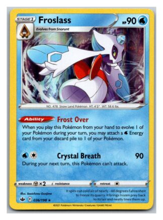 Froslass 36/198 Chilling Reign (Holo) (NM-Exc Condition)