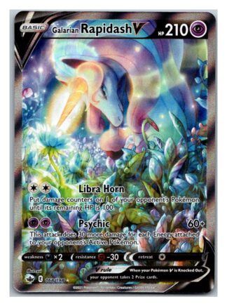 Galarian Rapidash V 168/198 Chilling Reign (Ultra Rare) (NM-Exc Condition)