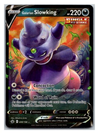 Galarian Slowking V 99/198 Chilling Reign (Ultra Rare) (NM-Exc Condition)