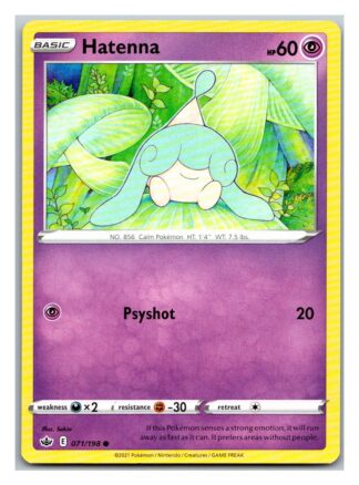 Hatenna 71/198 Chilling Reign (Common) (NM-Exc Condition)