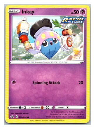 Inkay 69/198 Chilling Reign (Common) (NM-Exc Condition)