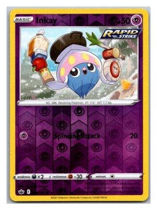 Inkay 69/198 Chilling Reign (Reverse Holo) (NM-Exc Condition)