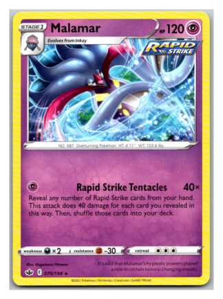 Malamar 70/198 Chilling Reign (Rare) (NM-Exc Condition)