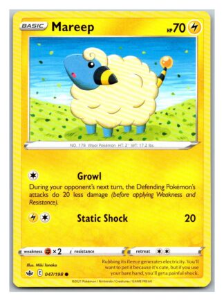 Mareep 47/198 Chilling Reign (Common) (NM-Exc Condition)