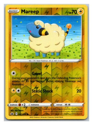 Mareep 47/198 Chilling Reign (Reverse Holo) (NM-Exc Condition)