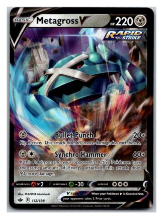 Metagross V 112/198 Chilling Reign (Ultra Rare) (NM-Exc Condition)