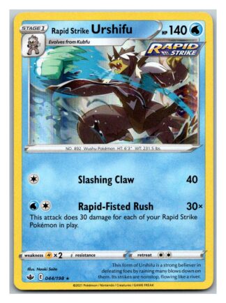 Rapid Strike Urshifu 44/198 Chilling Reign (Holo) (NM-Exc Condition)