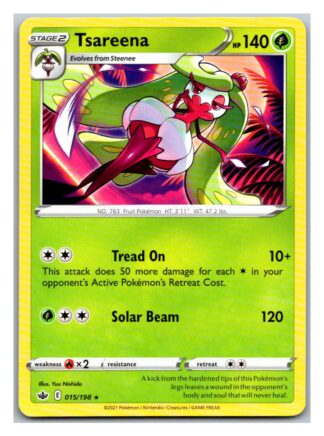 Tsareena 15/198 Chilling Reign (Rare) (NM-Exc Condition)