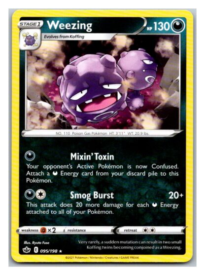 Weezing 95/198 Chilling Reign (Rare) (NM-Exc Condition)