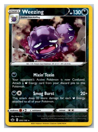 Weezing 95/198 Chilling Reign (Reverse Holo) (NM-Exc Condition)