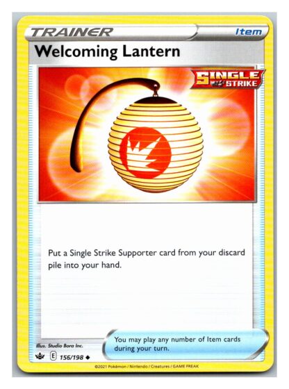 Welcoming Lanturn 156/198 Chilling Reign (Uncommon) (NM-Exc Condition)