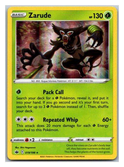 Zarude 19/198 Chilling Reign (Holo) (NM-Exc Condition)