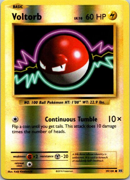 Voltorb 39/108 Evolutions (Reverse Holo) (Exc Condition)