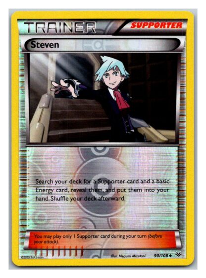 Steven 90/108 Roaring Skies (Reverse Holo) (Exc Condition)