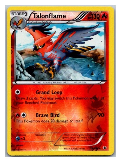 Talonflame 15/108 Roaring Skies (Reverse Holo) (Exc Condition)