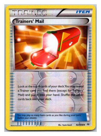 Trainers' Mail 92/108 Roaring Skies (Reverse Holo) (Exc Condition)
