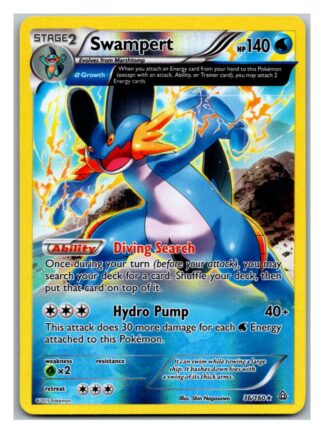 Swampert 36/160 Primal Clash (Reverse Holo) (Exc Condition)