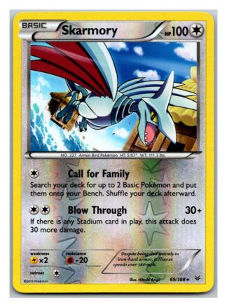 Skarmory 69/108 Roaring Skies (Reverse Holo) (Exc Condition)
