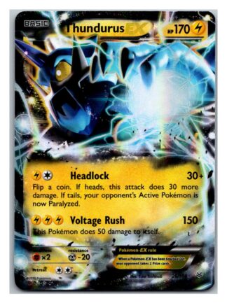 Thundurus EX 26/108 Roaring Skies (Ultra Rare) (Exc Condition)