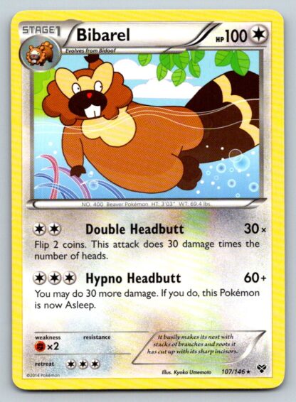 Bibarel 107/146 XY Base Set (Rare) (LP Condition)