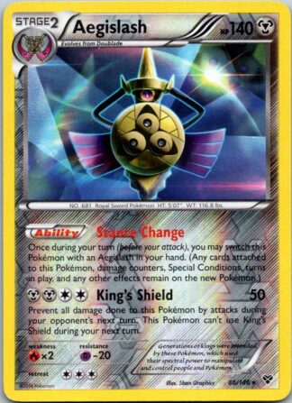 Aegislash 86/146 XY Base Set (Reverse Holo) (LP Condition)