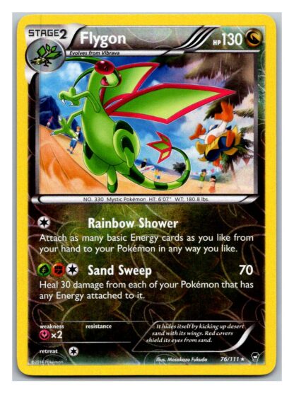 Flygon 76/111 Furious Fists (Reverse Holo) (Exc Condition)