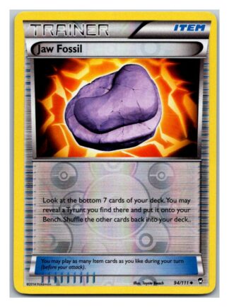 Jaw Fossil 94/111 Furious Fists (Reverse Holo) (LP Condition)