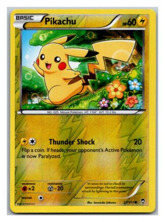 Pikachu 27/111 Furious Fists (Reverse Holo) (LP Condition)