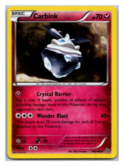 Carbink 68/106 Flashfire (Holo) (LP Condition)