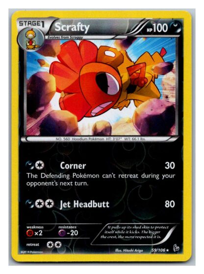Scrafty 59/106 Flashfire (Reverse Holo) (Exc Condition)