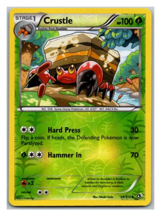 Crustle 14/113 Legendary Treasures (Reverse Holo) (Exc Condition)