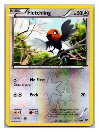 Fletchling 113/146 XY Base Set (Reverse Holo) (LP Condition)